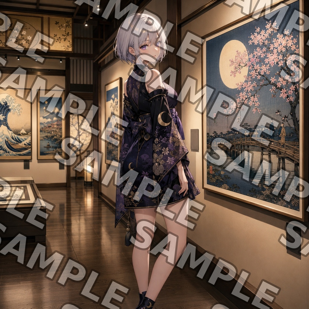 月詠ミミと浮世絵展 壁紙セット