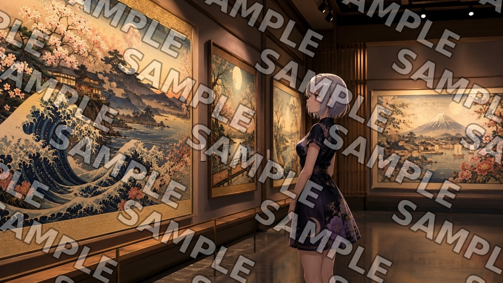 月詠ミミと浮世絵展 壁紙セット