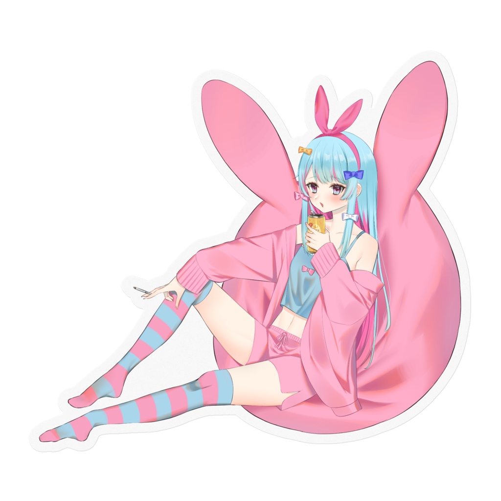 ステッカー_くつろぎ定時