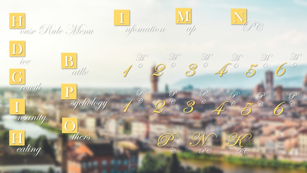 【ココフォリア素材】無題メニュー その①