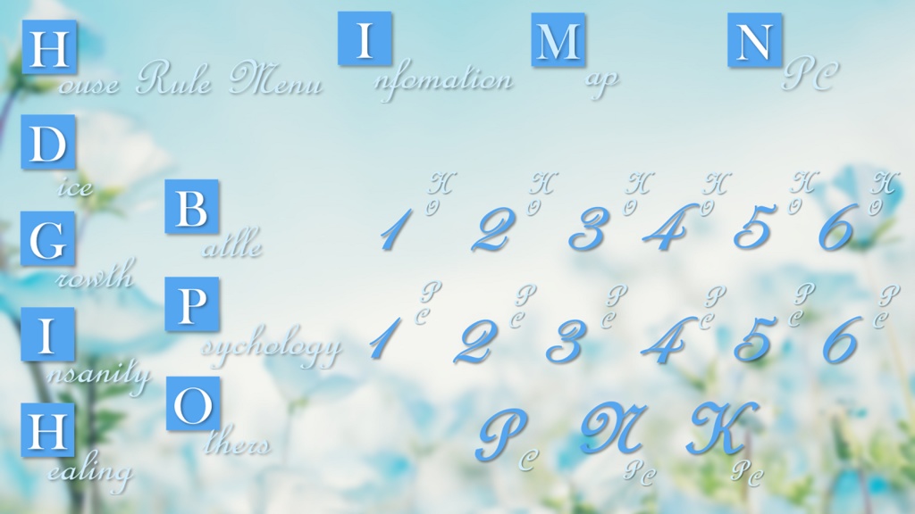 【ココフォリア素材】無題メニュー その①