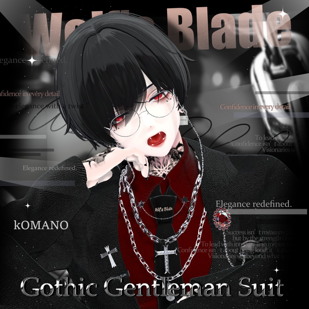 【✟Gothic Gentleman Suit✟】Wolf's Blade