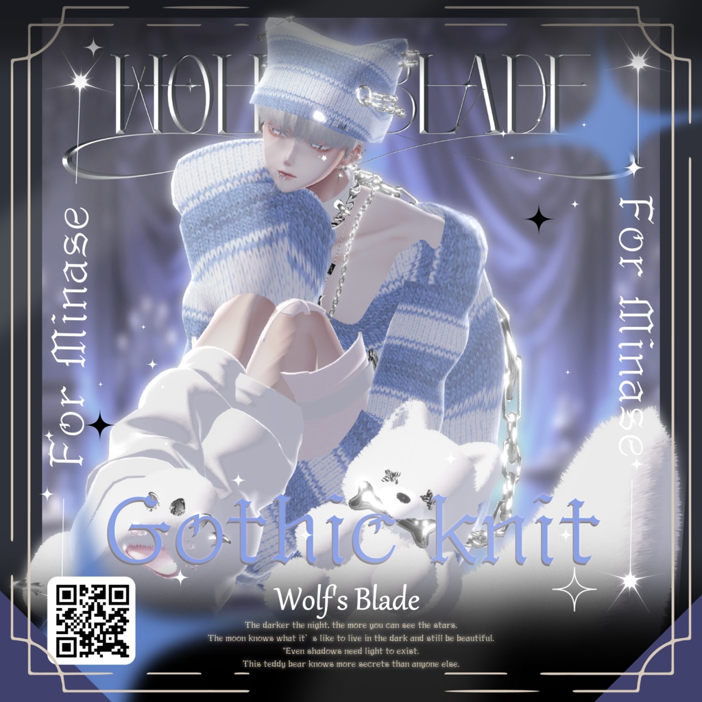 【🌙Gothic knit🌙】Wolf's Blade