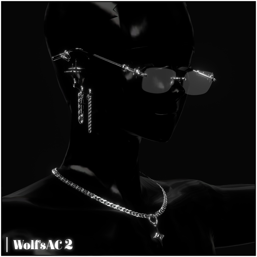 ✨SALE✨【✝ Wolf's ACCESSORY SET2✝ 】アクセサリーセット Wolf's Blade