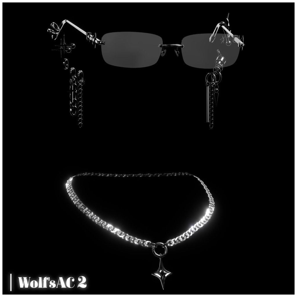 ✨SALE✨【✝ Wolf's ACCESSORY SET2✝ 】アクセサリーセット Wolf's Blade