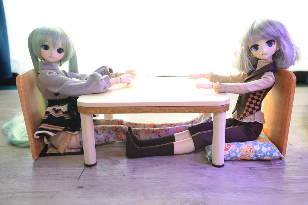 【光る/光らない】ドール用コタツ【フレームセット】