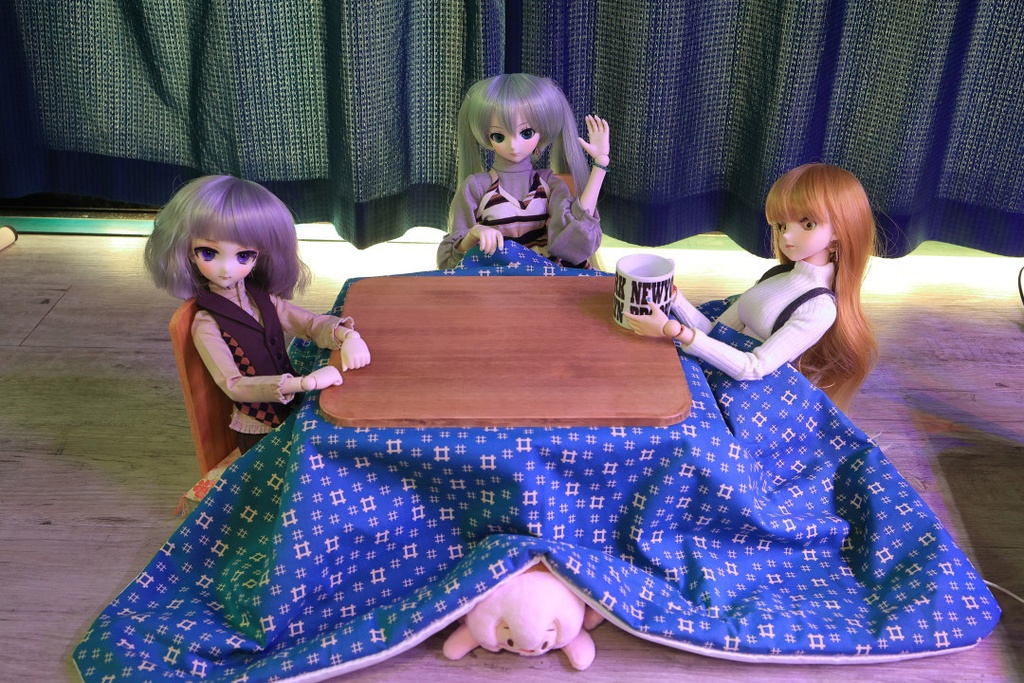 【光る/光らない】ドール用コタツ【フレームセット】