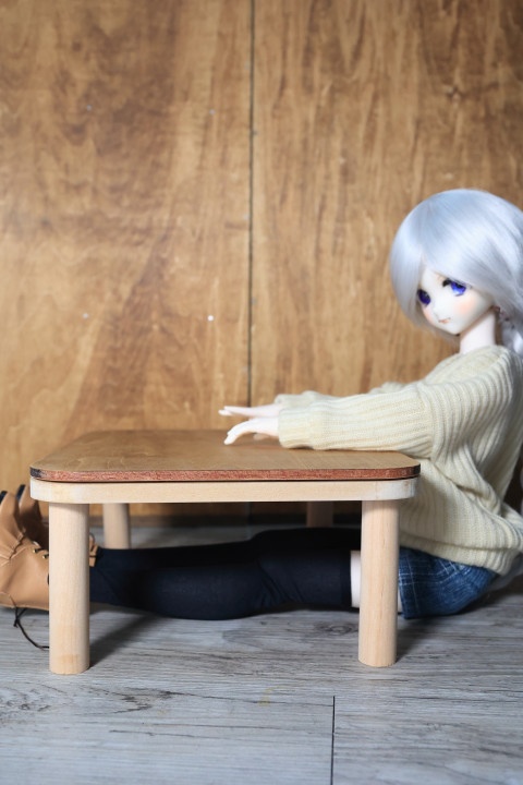 リバーシブル天板のコタツにもなるローテーブル