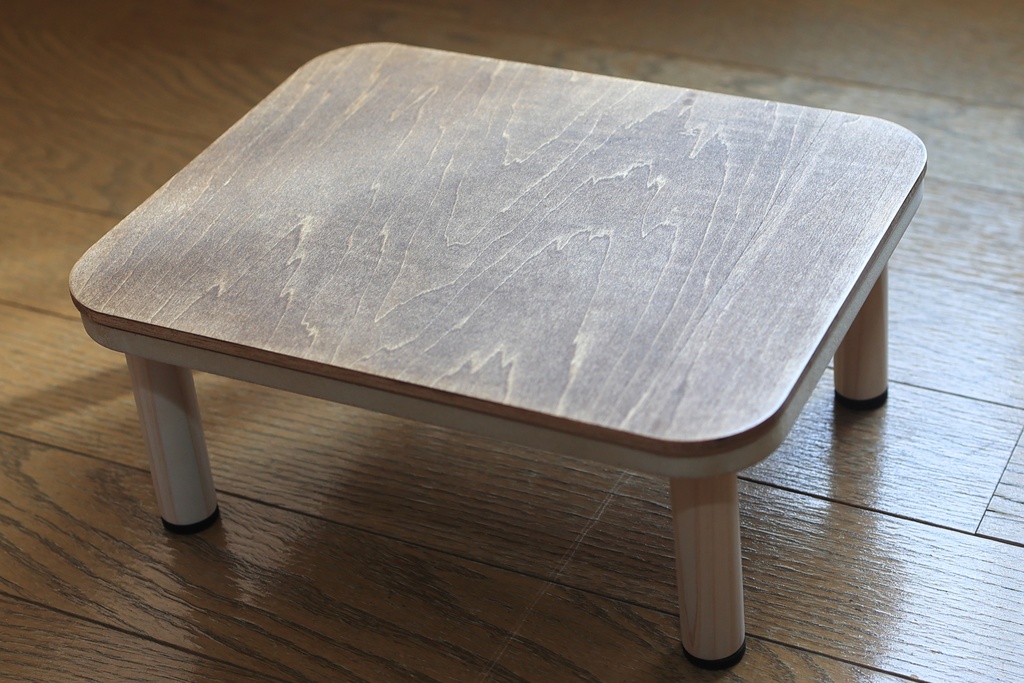 リバーシブル天板のコタツにもなるローテーブル