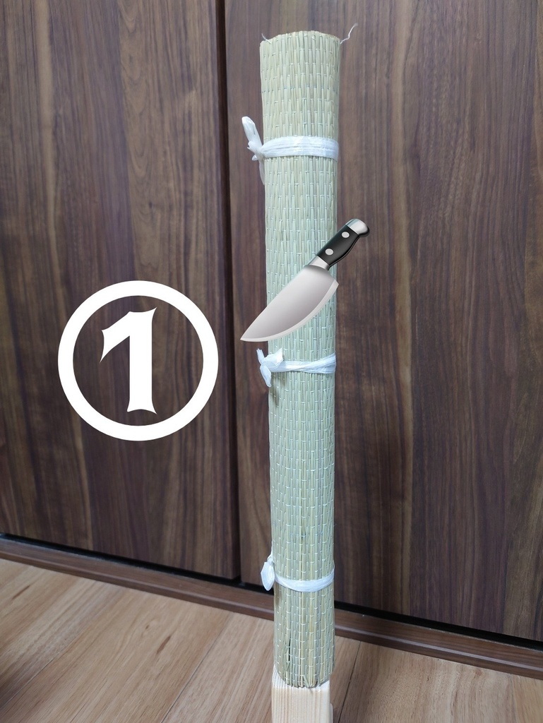 1/3サイズ 試斬台&巻藁