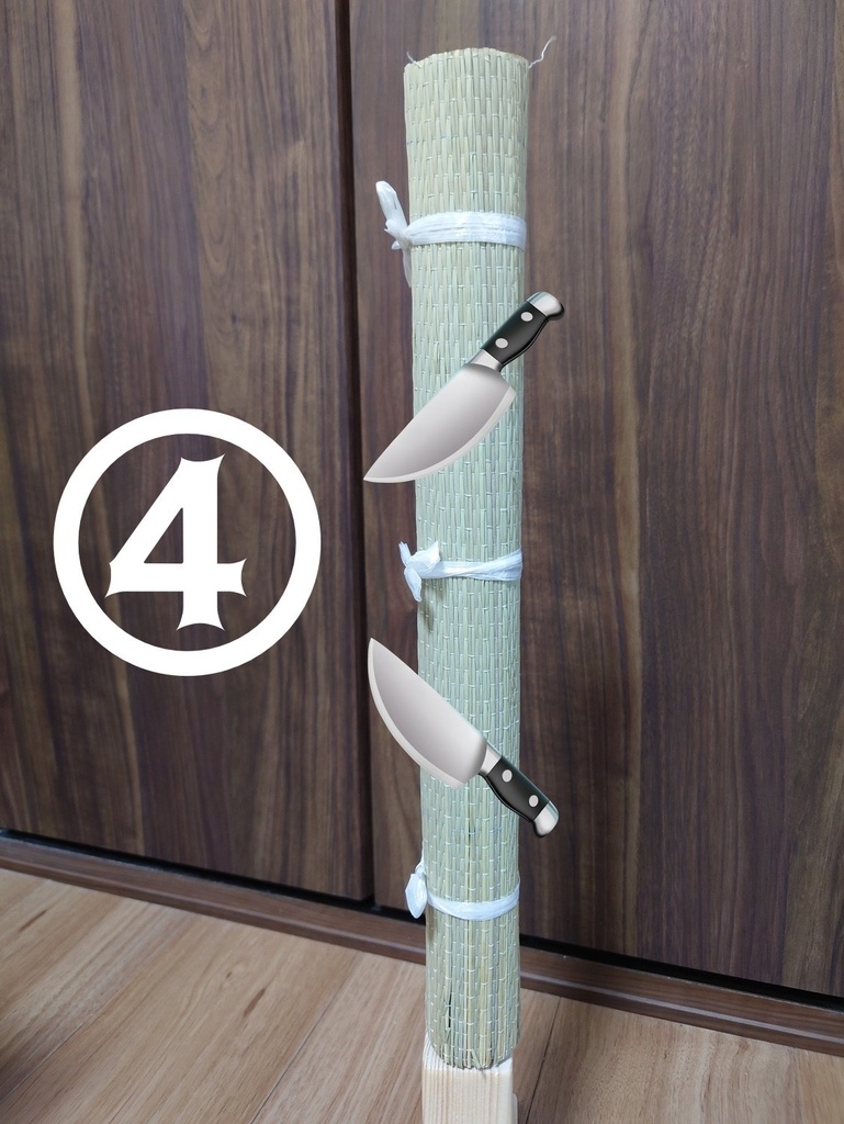 1/3サイズ 試斬台&巻藁