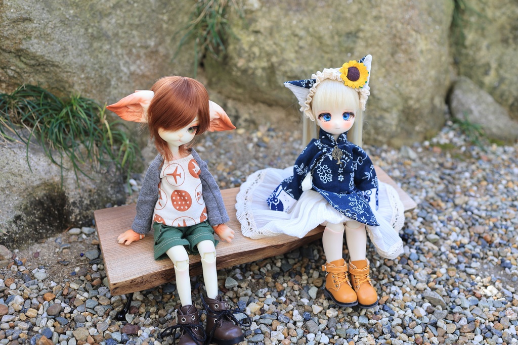 20cmクラス用耳付板のベンチ試作1号