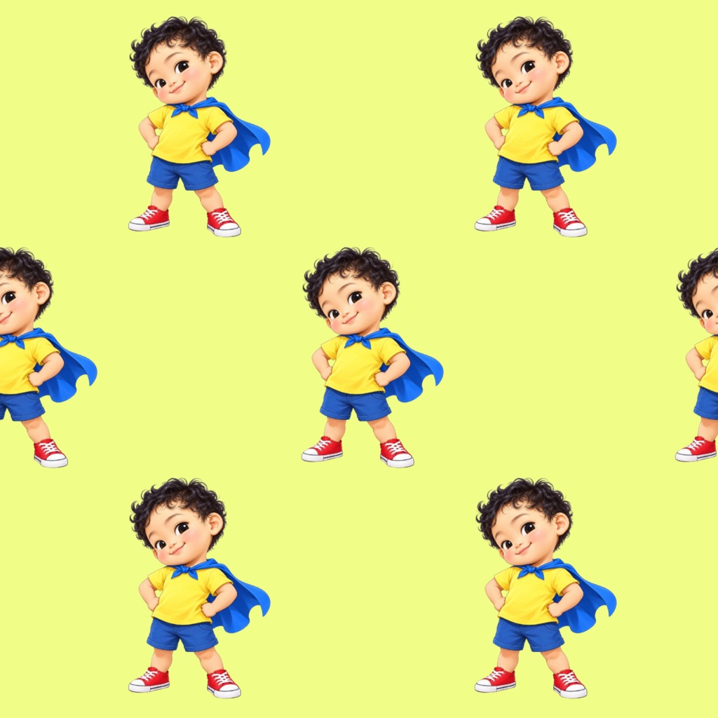 ヒーローボーイ(イエロー・アクア・ピンク)