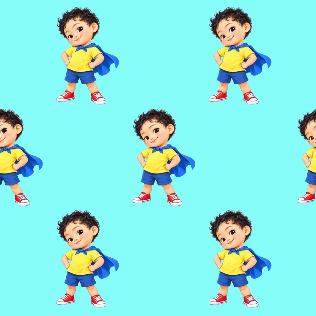 ヒーローボーイ(イエロー・アクア・ピンク)
