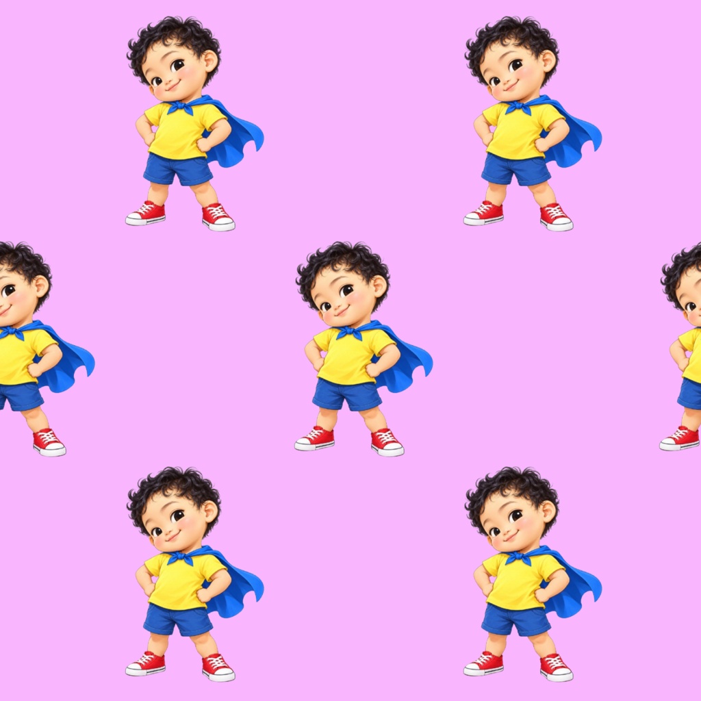 ヒーローボーイ（イエロー・アクア・ピンク）