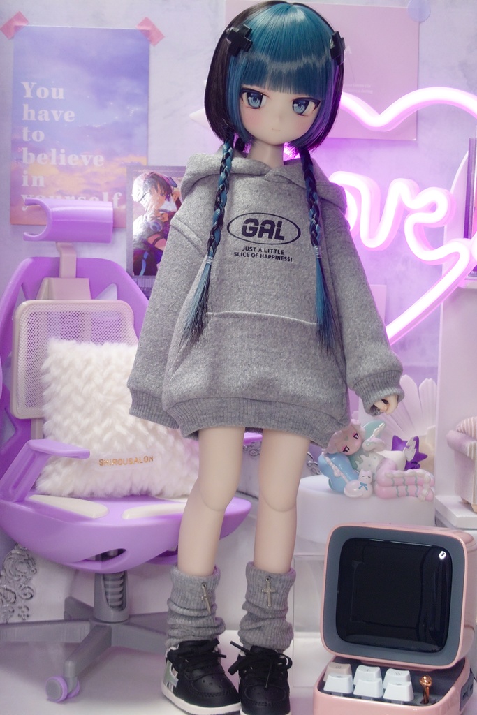 【MDD】シンプルパーカーワンピ