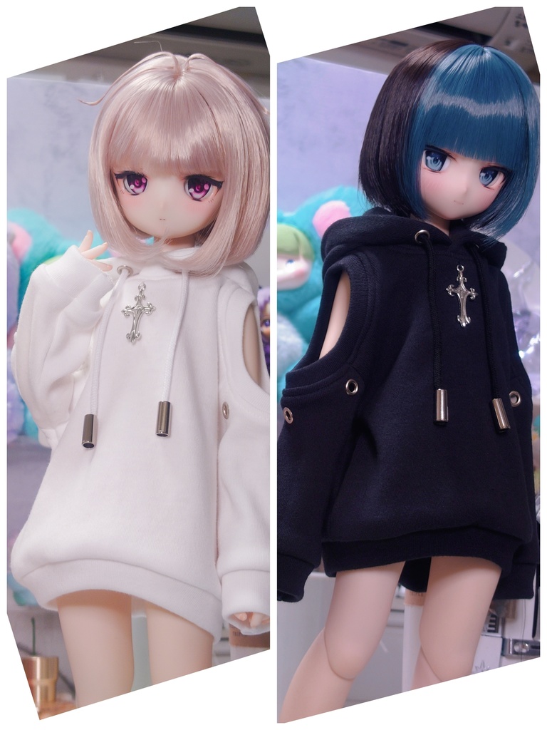 《再販》【MDD】肩出しクロスパーカーワンピ
