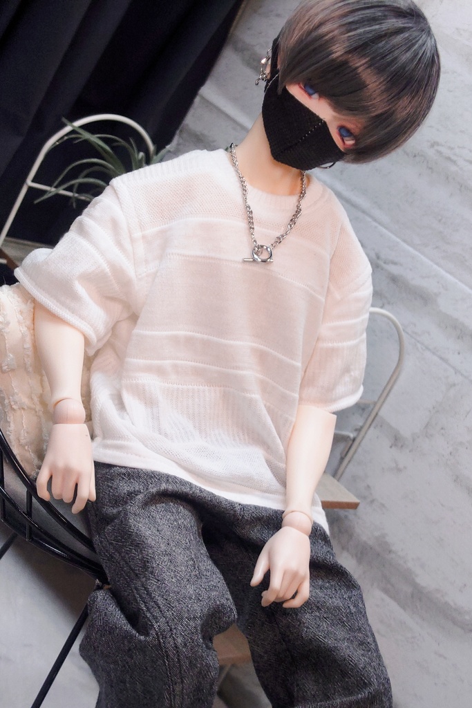 【DDB】ジャガードボーダーTシャツ