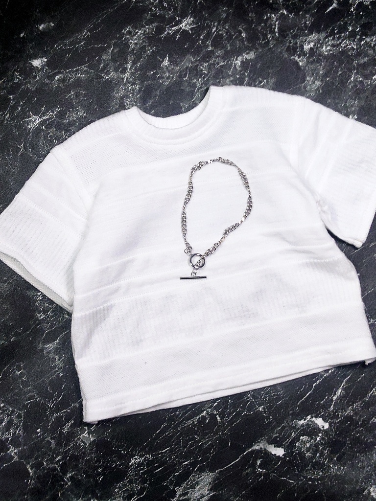 【DDB】ジャガードボーダーTシャツ