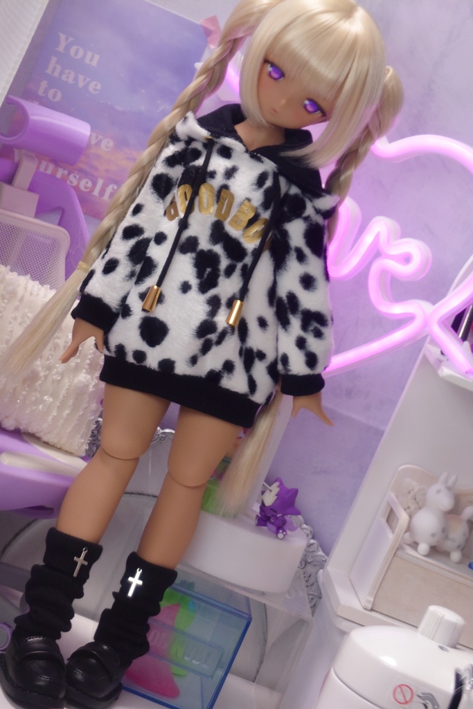 【MDD】ダルメシアンパーカーワンピ