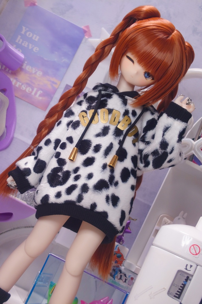 【MDD】ダルメシアンパーカーワンピ