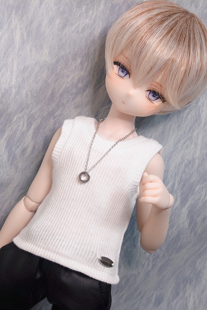 【MDD】ロゴプレートリブタンクトップ