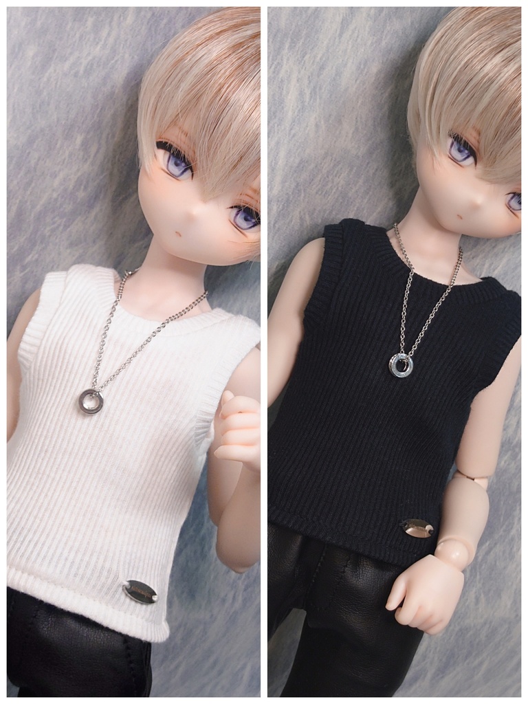 【MDD】ロゴプレートリブタンクトップ