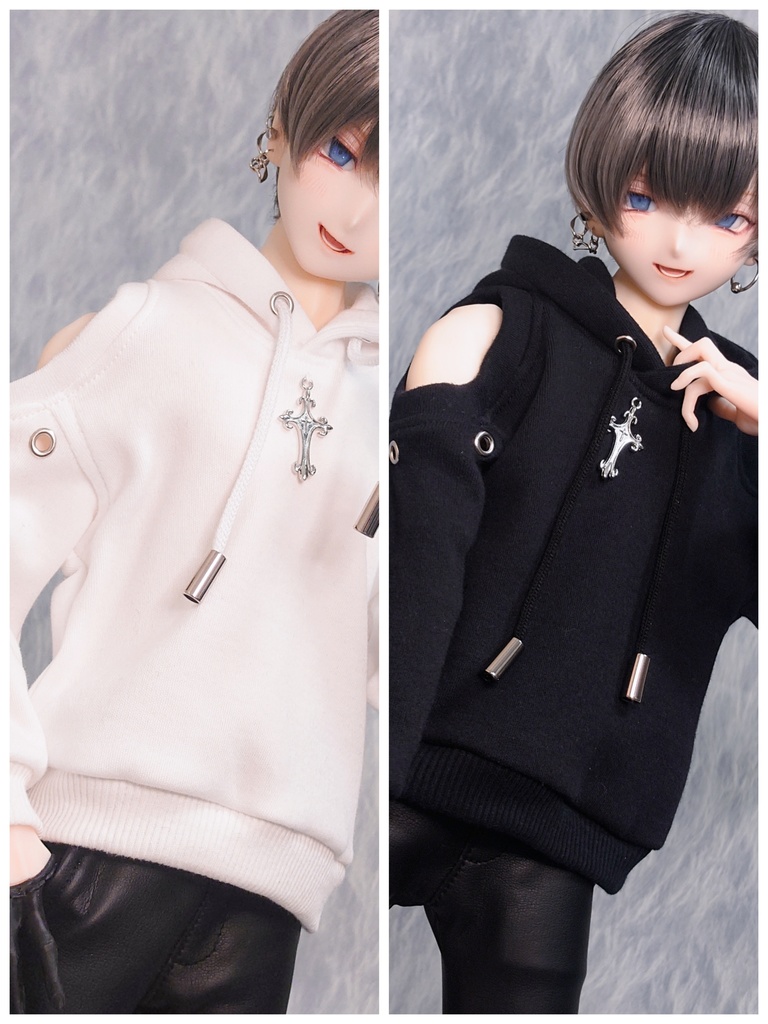 【DDB】肩出しクロスパーカー