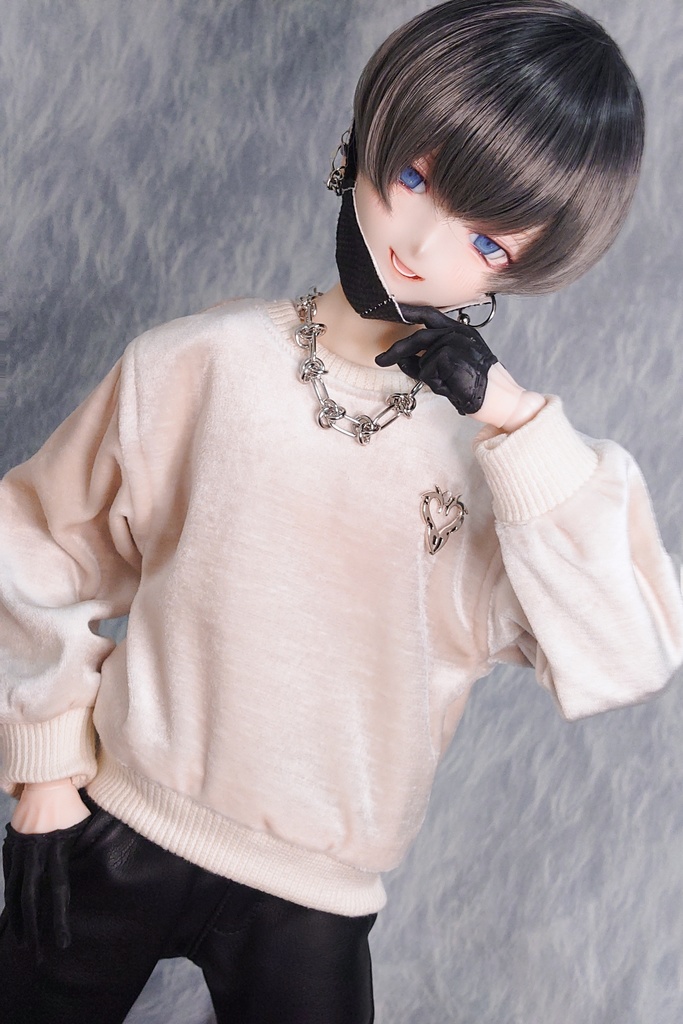 【DDB】ベロアハートトップス