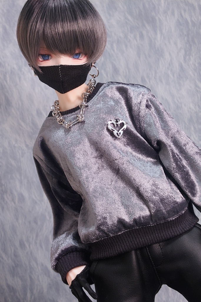 【DDB】ベロアハートトップス