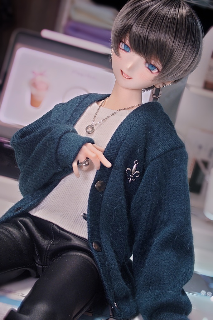 【DDB】ワンポイントカーディガン