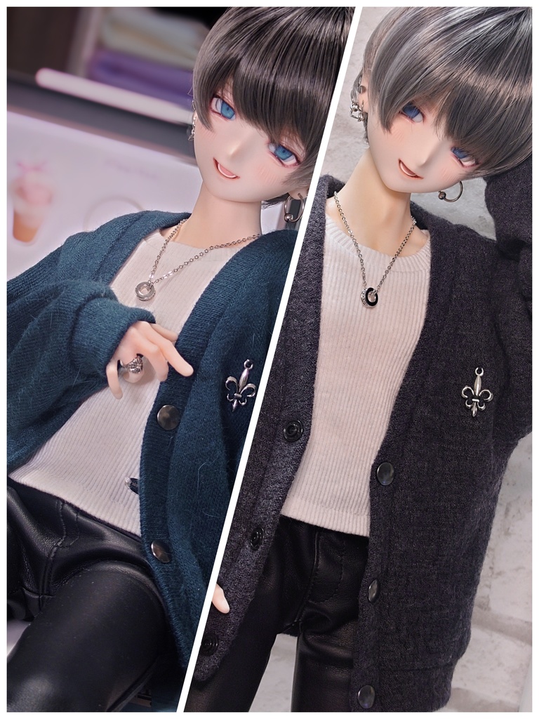 【DDB】ワンポイントカーディガン