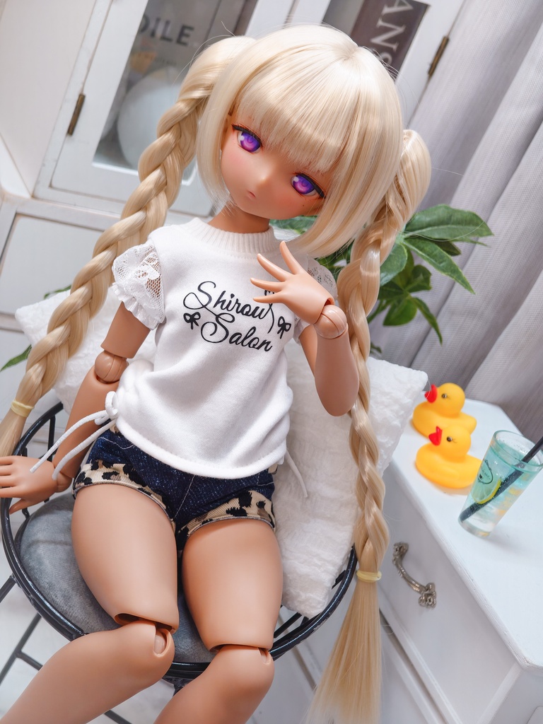 【MDD】ヒョウ柄デニムショートパンツ