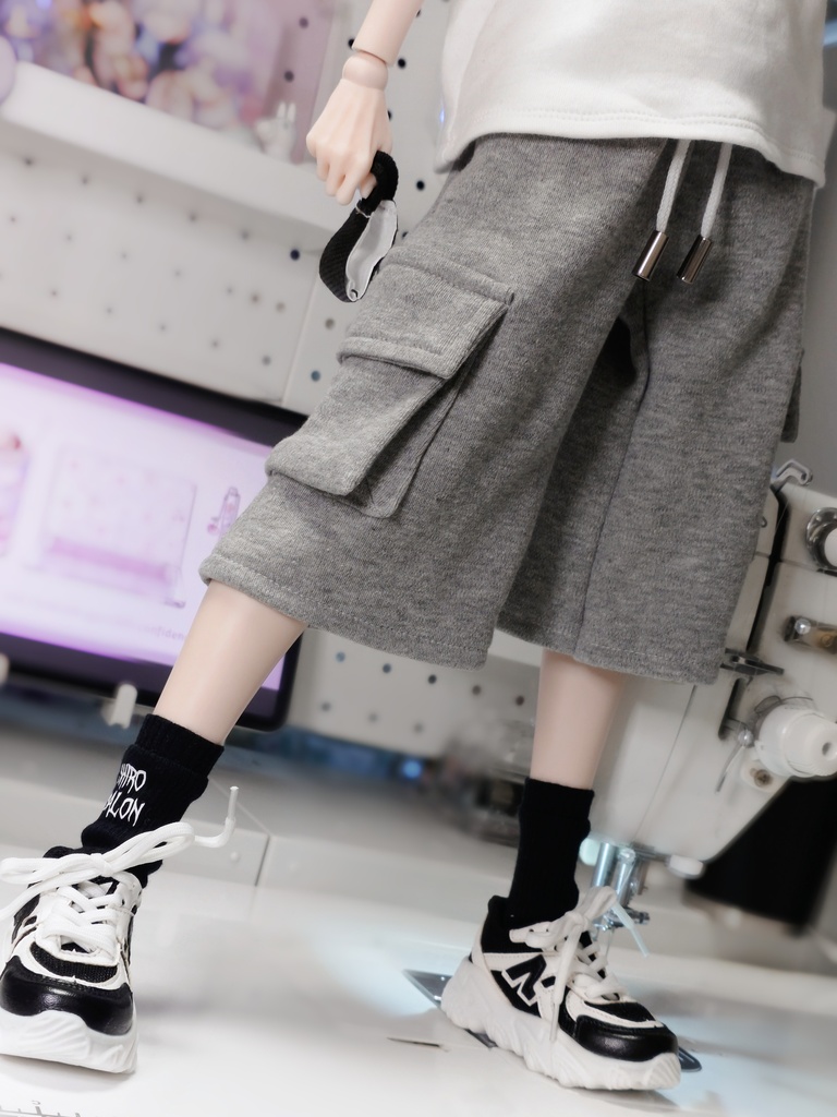 【DDB】ワイドハーフスウェットパンツ