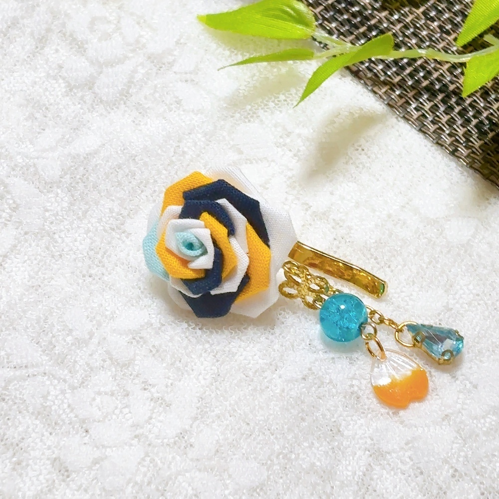 【刀剣乱舞】つまみ細工*ポニーフック ヘアアクセサリー 初期刀組