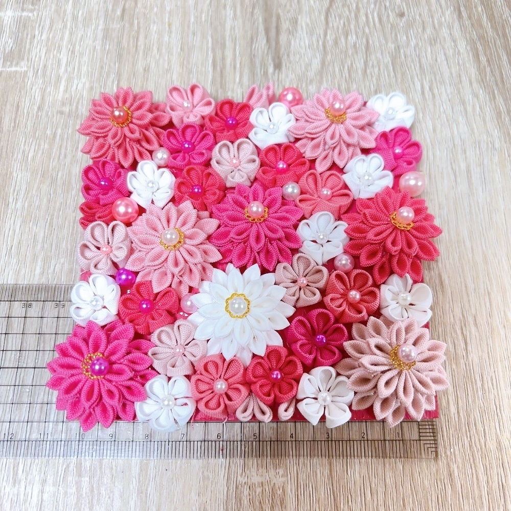 つまみ細工 アートパネル ウェルカムボード 壁飾り 推し活