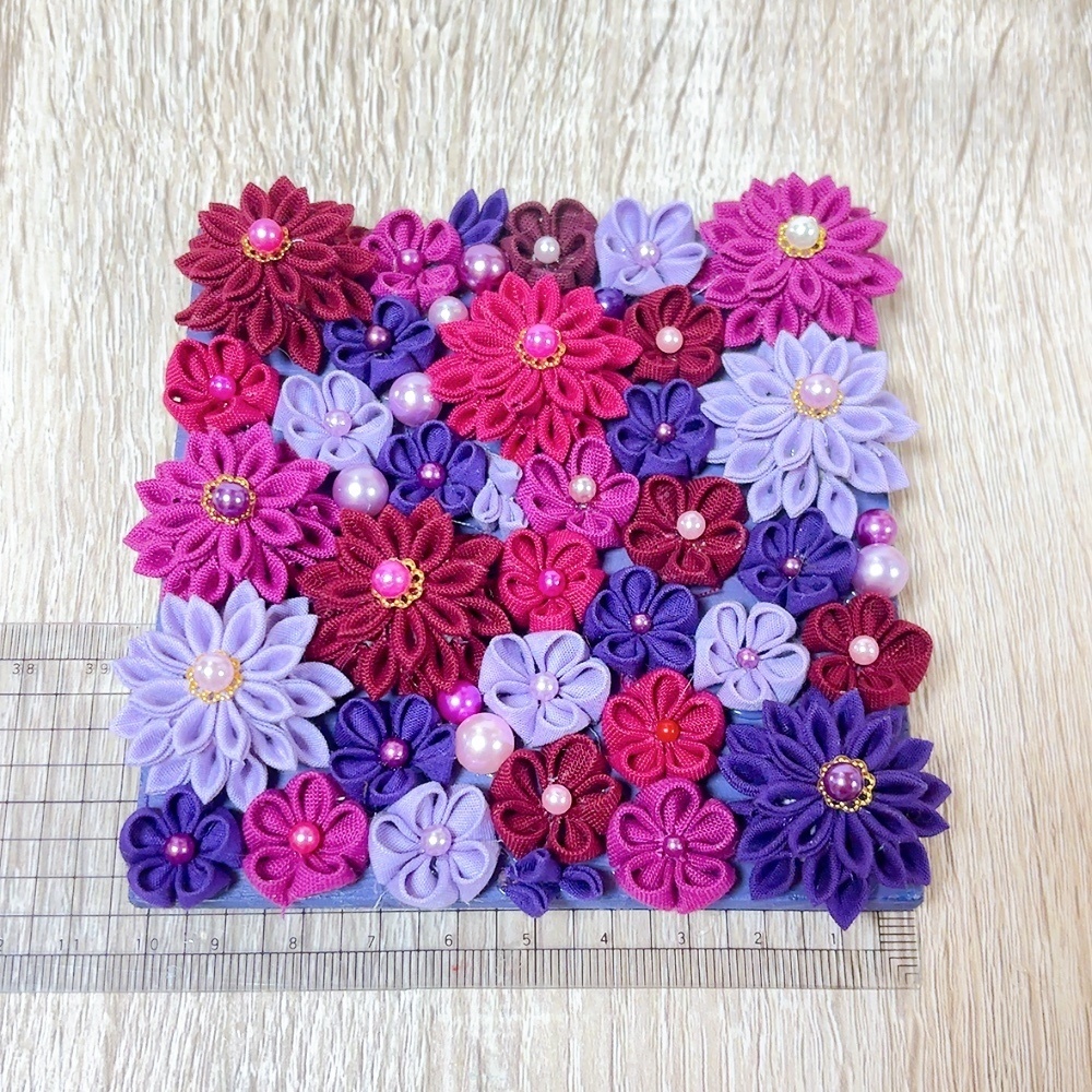 つまみ細工 アートパネル ウェルカムボード 壁飾り 推し活