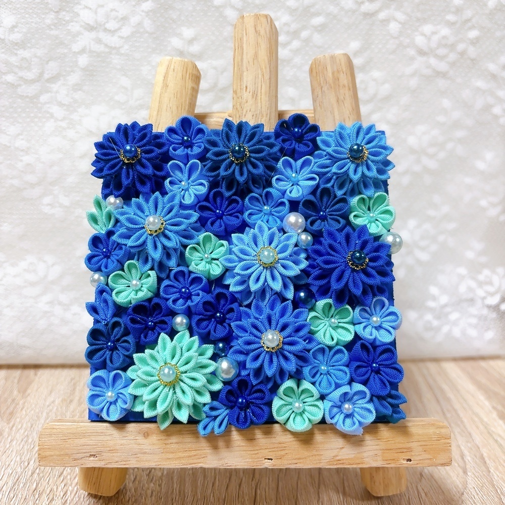 つまみ細工 アートパネル ウェルカムボード 壁飾り 推し活