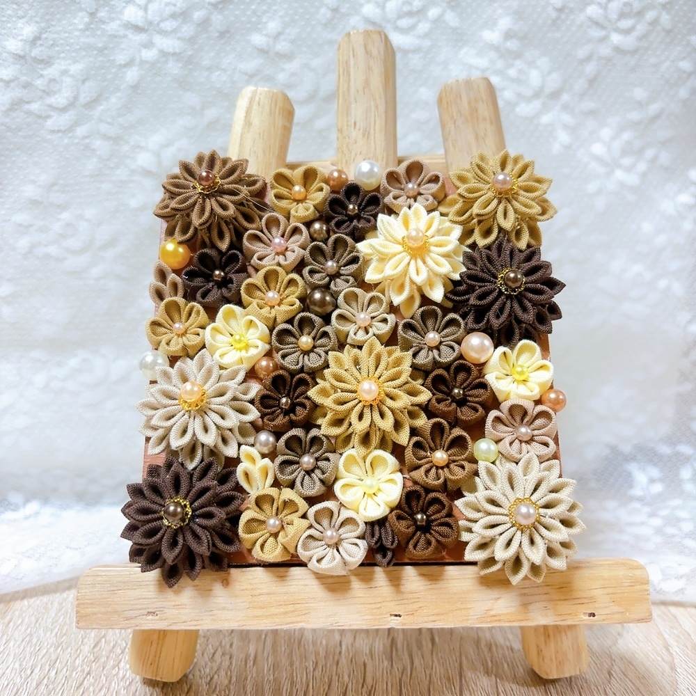 つまみ細工 アートパネル ウェルカムボード 壁飾り 推し活