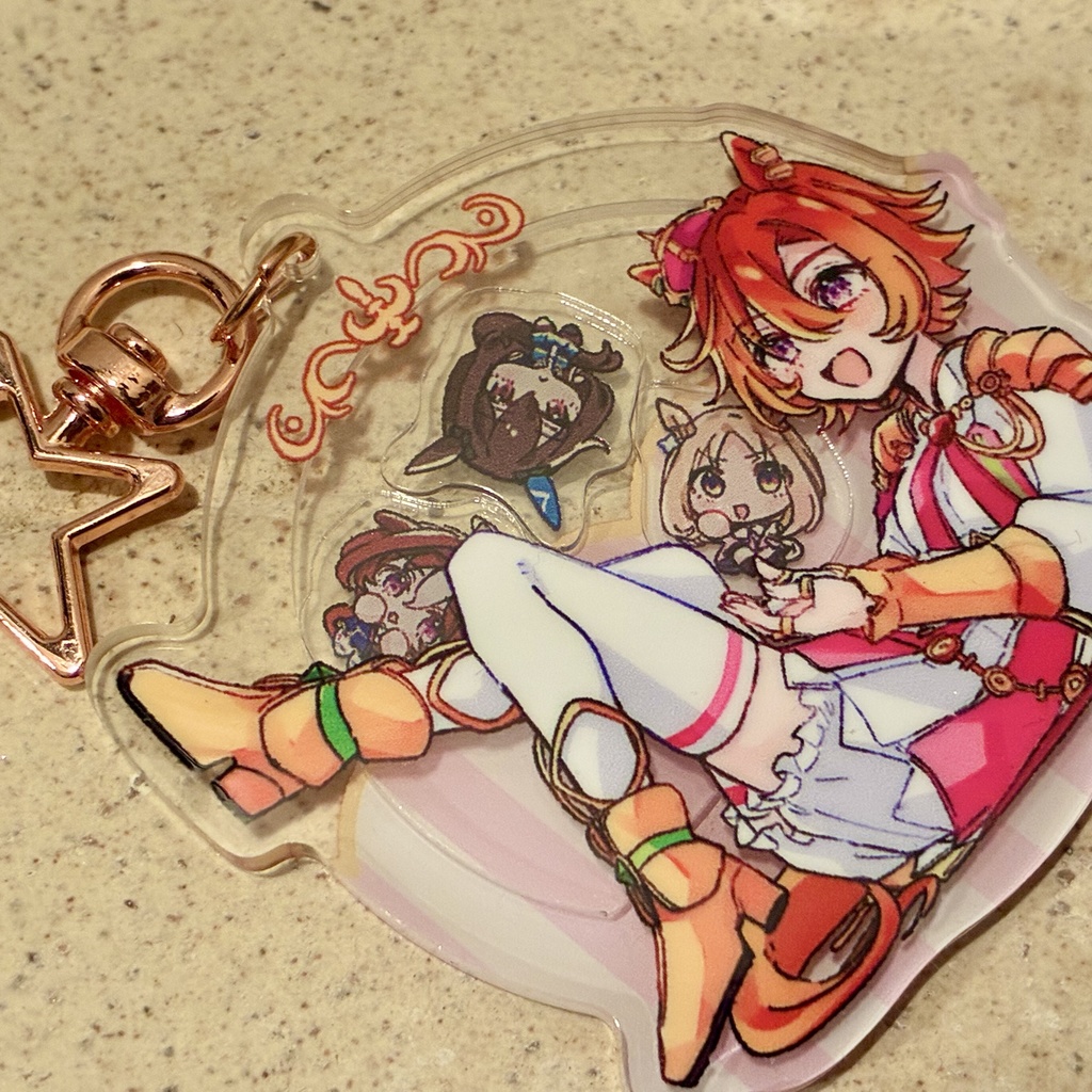 シャカシャカアクリルキーホルダー