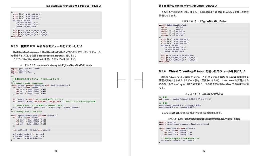 Chiselクイックリファレンス