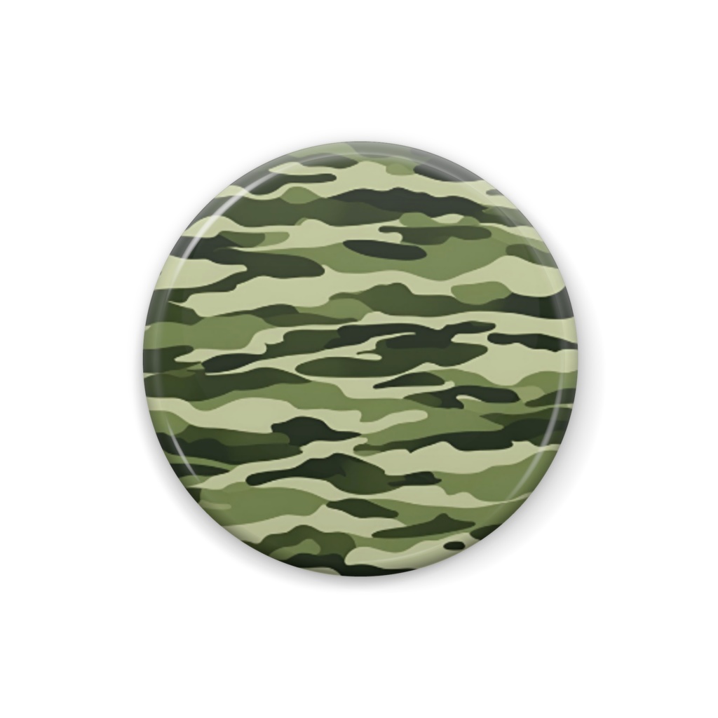 迷彩グリーンvol.1 缶バッジ