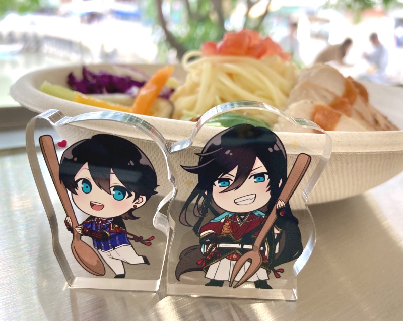 土方組〜食事のお供〜ミニアクリルブロック