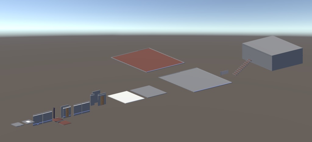 SF系シンプルな内装セット01