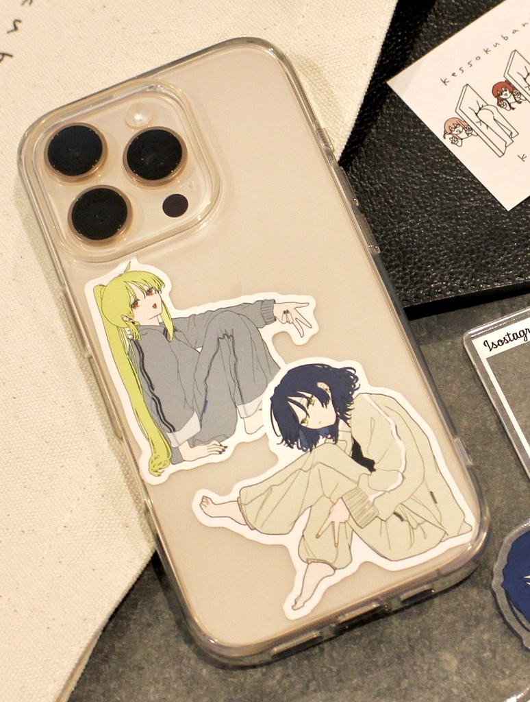 リョウ虹部屋着背中合わせアクスタ+ダイカットステッカーセット