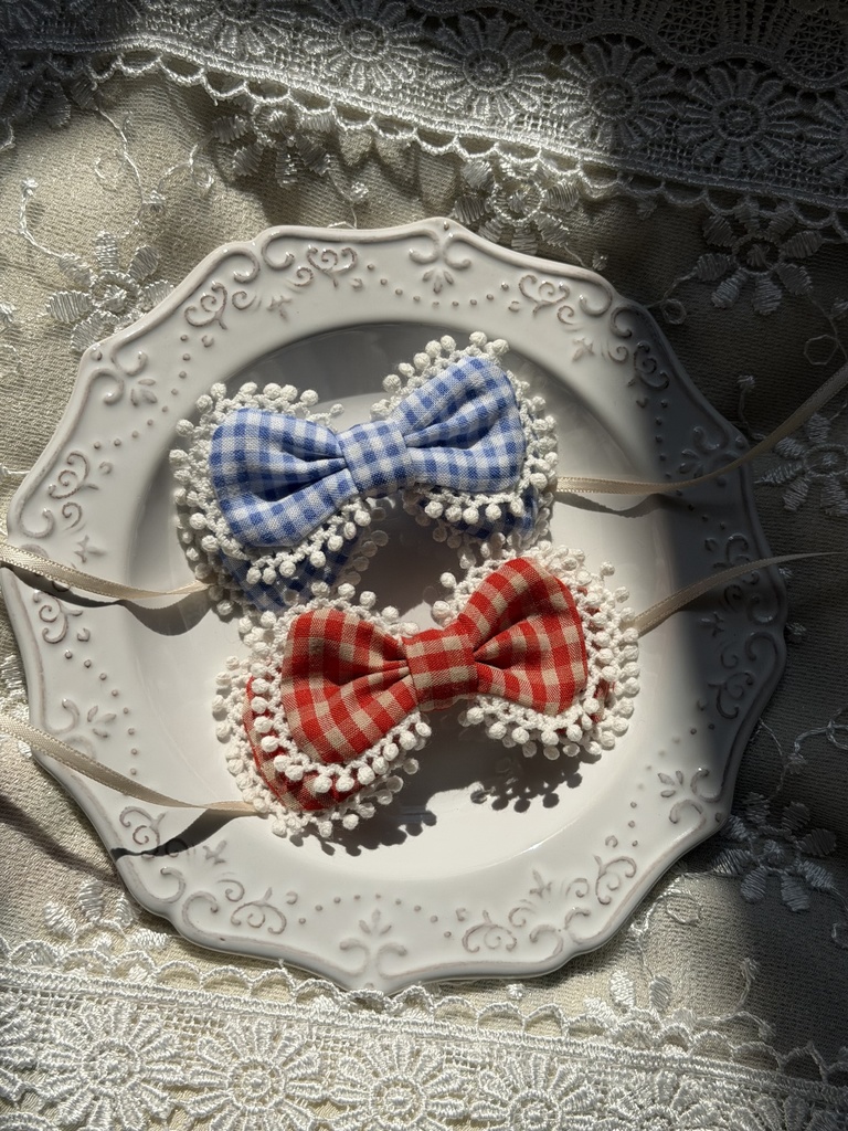 ヘッドドレス　リボン　レトロ風　