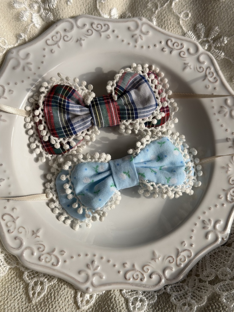 ヘッドドレス リボン レトロ風