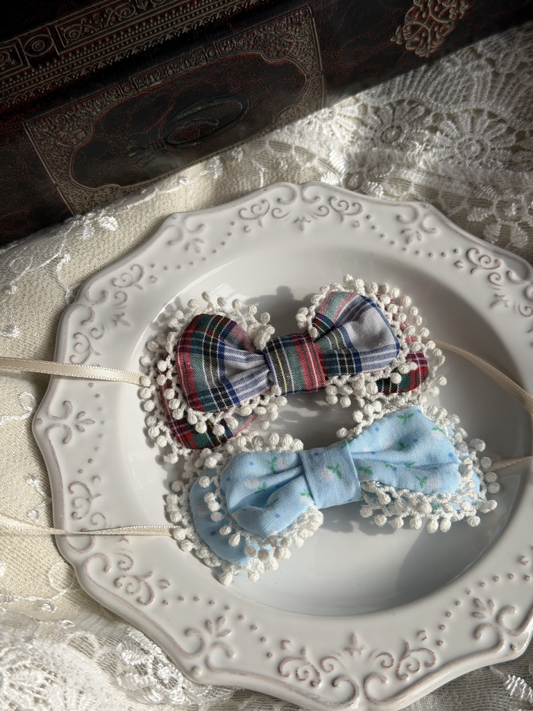 ヘッドドレス リボン レトロ風