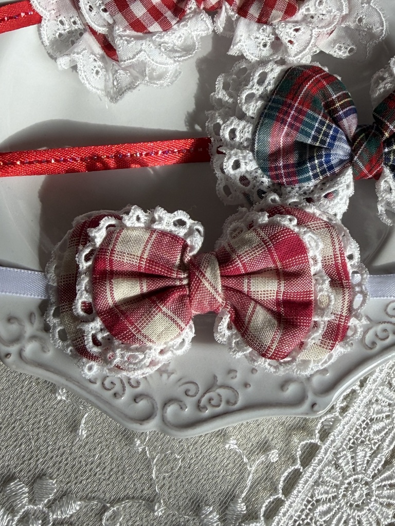ぬいぐるみ用 ヘッドドレス レトロ風
