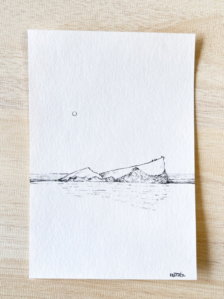 極寒の【はがきサイズ原画】